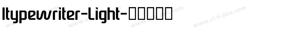 Itypewriter-Light字体转换 Itypewriter-Light字体转换