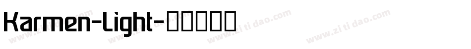 Karmen-Light字体转换