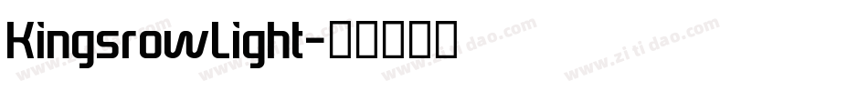 KingsrowLight字体转换