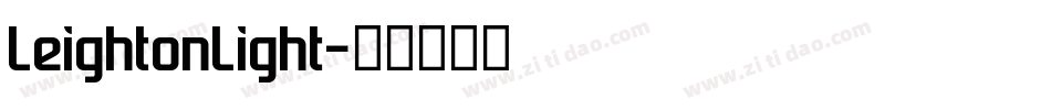 LeightonLight字体转换