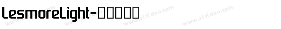 LesmoreLight字体转换