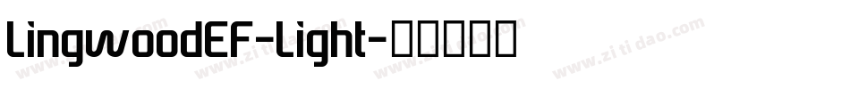 LingwoodEF-Light字体转换