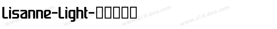Lisanne-Light字体转换
