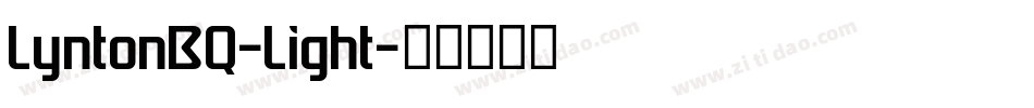 LyntonBQ-Light字体转换