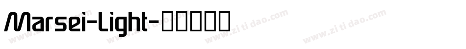 Marsei-Light字体转换