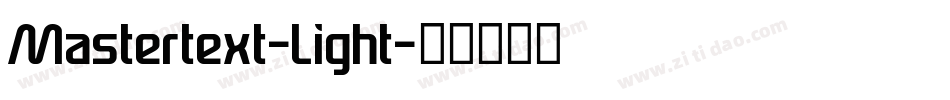 Mastertext-Light字体转换