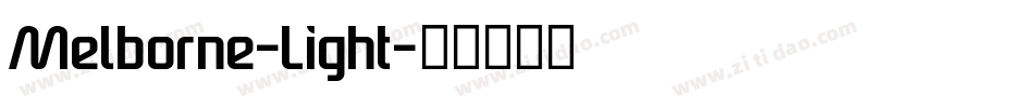 Melborne-Light字体转换