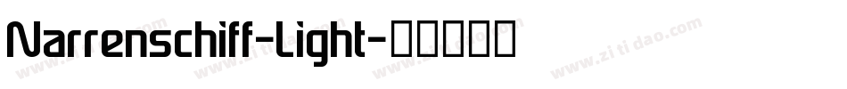 Narrenschiff-Light字体转换