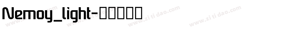 Nemoy_light字体转换