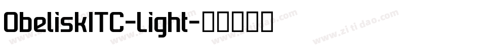 ObeliskITC-Light字体转换