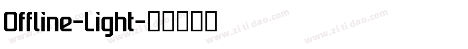 Offline-Light字体转换