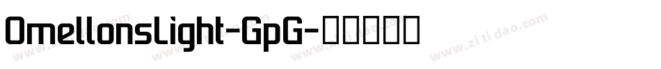 OmellonsLight-GpG字体转换 OmellonsLight-GpG字体转换