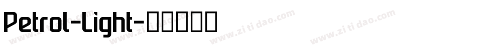 Petrol-Light字体转换