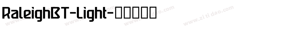 RaleighBT-Light字体转换