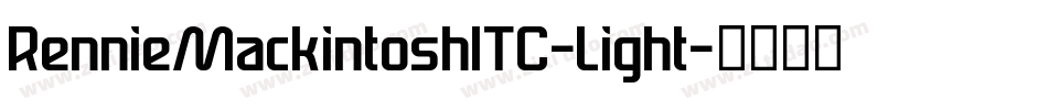 RennieMackintoshITC-Light字体转换