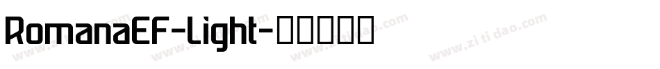 RomanaEF-Light字体转换