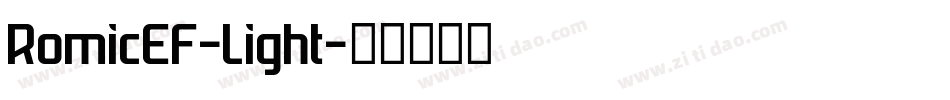 RomicEF-Light字体转换
