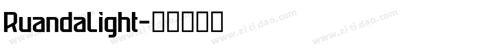 RuandaLight字体转换