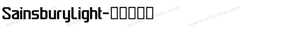 SainsburyLight字体转换 SainsburyLight字体转换