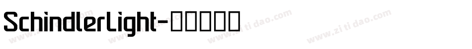 SchindlerLight字体转换