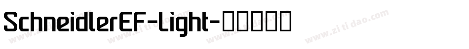 SchneidlerEF-Light字体转换