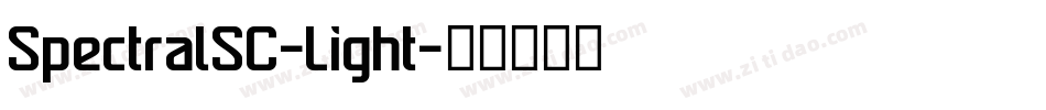 SpectralSC-Light字体转换