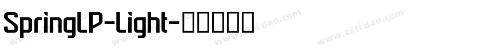 SpringLP-Light字体转换