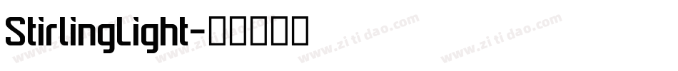 StirlingLight字体转换