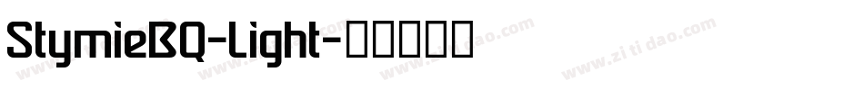 StymieBQ-Light字体转换