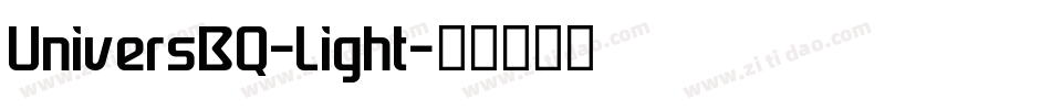 UniversBQ-Light字体转换