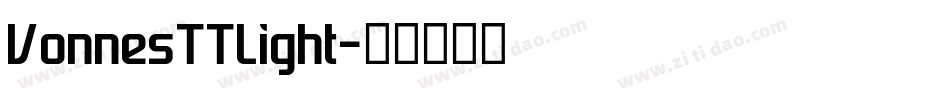 VonnesTTLight字体转换