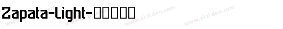 Zapata-Light字体转换