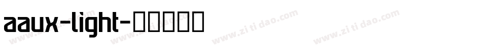 aaux-light字体转换