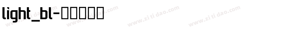 light_bl字体转换