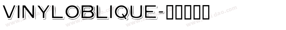 VinylOblique字体转换
