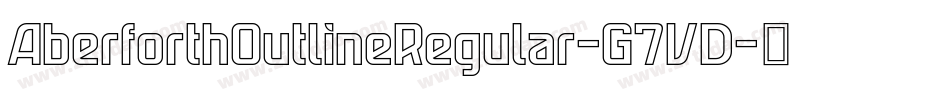 AberforthOutlineRegular-G7VD字体转换