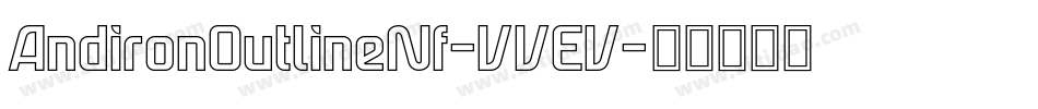 AndironOutlineNf-VVEV字体转换