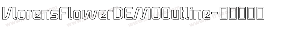 VlorensFlowerDEMOOutline字体转换