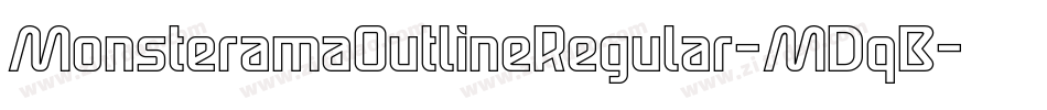 MonsteramaOutlineRegular-MDqB字体转换