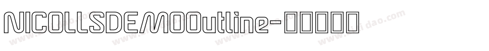 NICOLLSDEMOOutline字体转换
