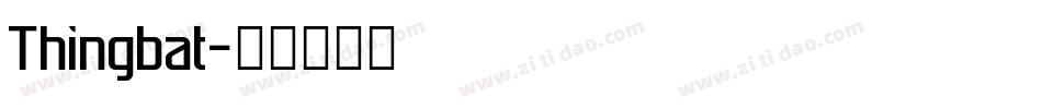 Thingbat字体转换