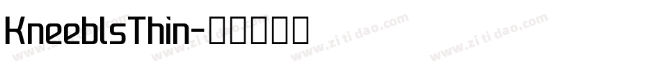 KneeblsThin字体转换