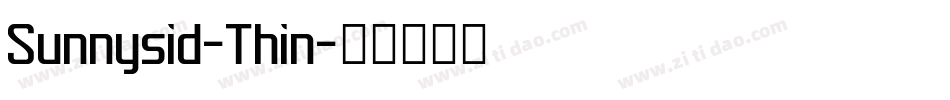 Sunnysid-Thin字体转换
