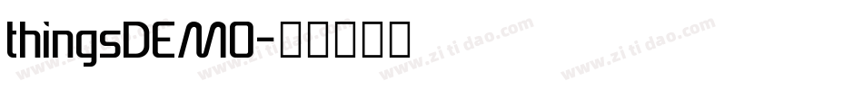 thingsDEMO字体转换