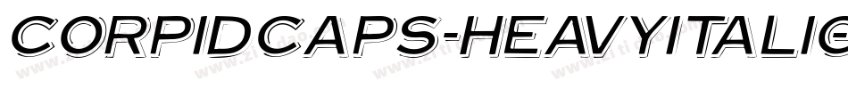 CorpidCaps-HeavyItalic字体转换