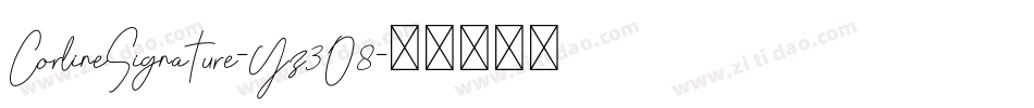 CorlineSignature-Yz3O8字体转换