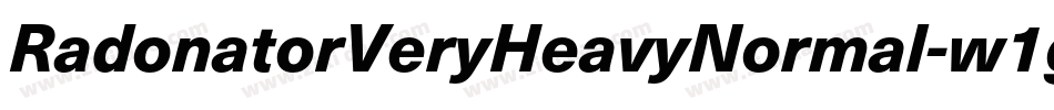 RadonatorVeryHeavyNormal-w1g8字体转换