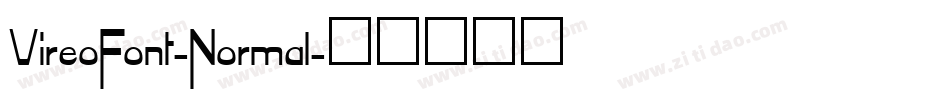 VireoFont-Normal字体转换