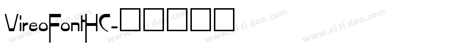 VireoFontHC字体转换