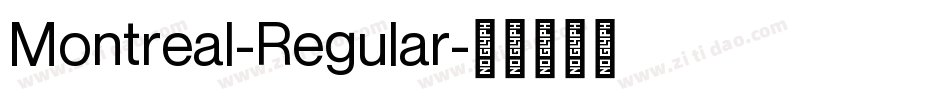 Montreal-Regular字体转换